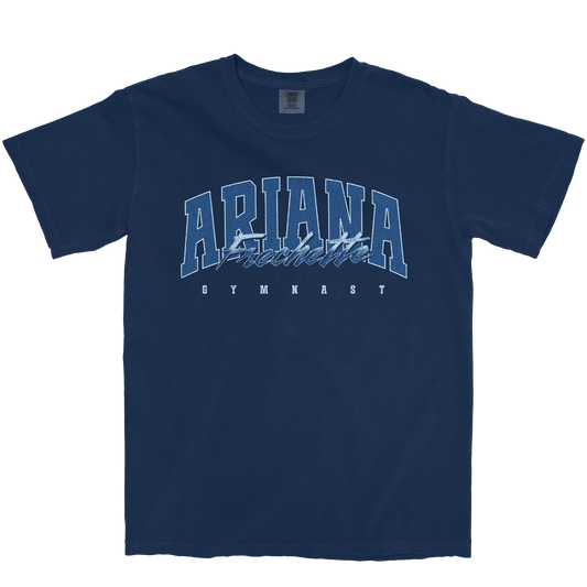ARIANA FRECHETTE RETRO NAVY TEE