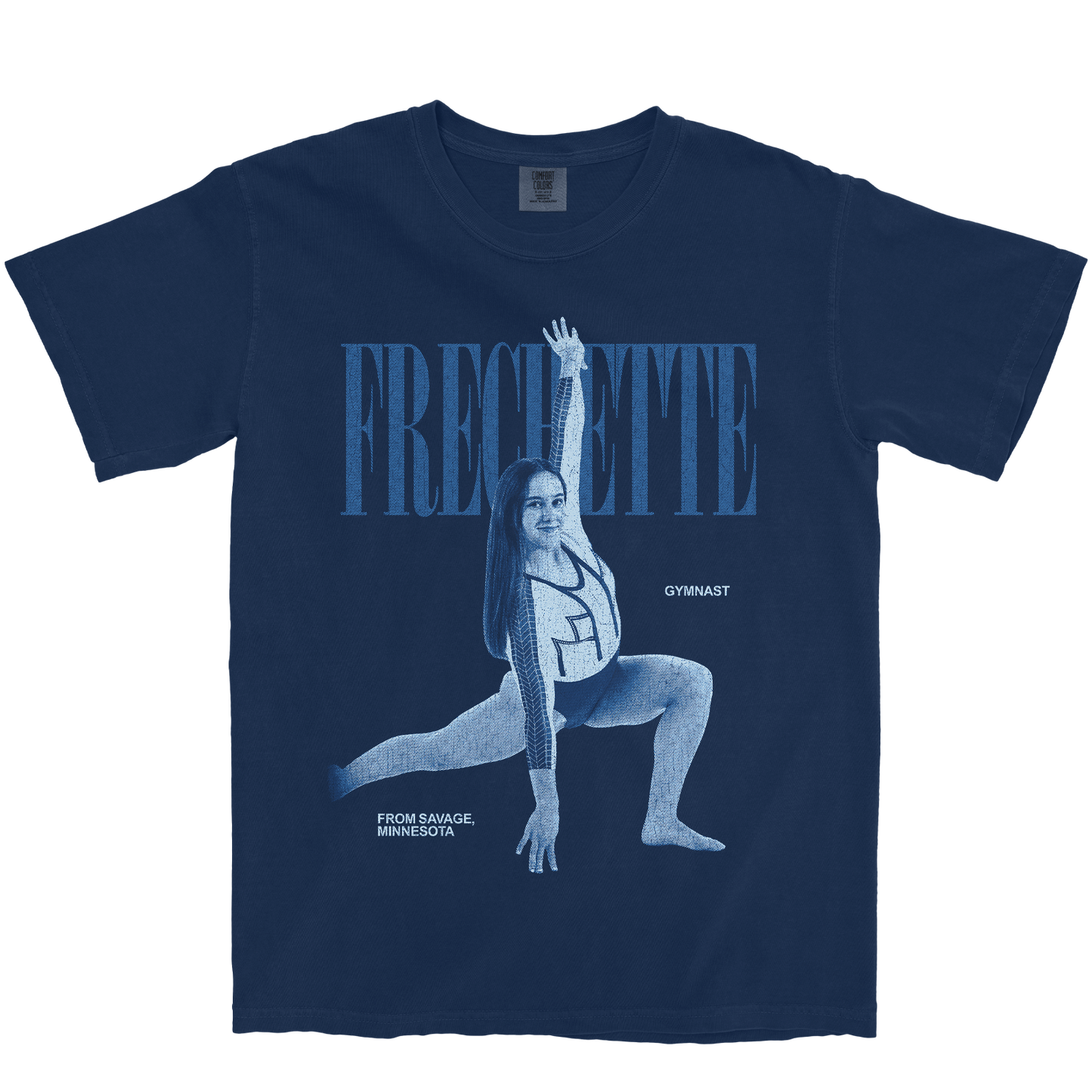 ARIANA FRECHETTE VINTAGE NAVY TEE
