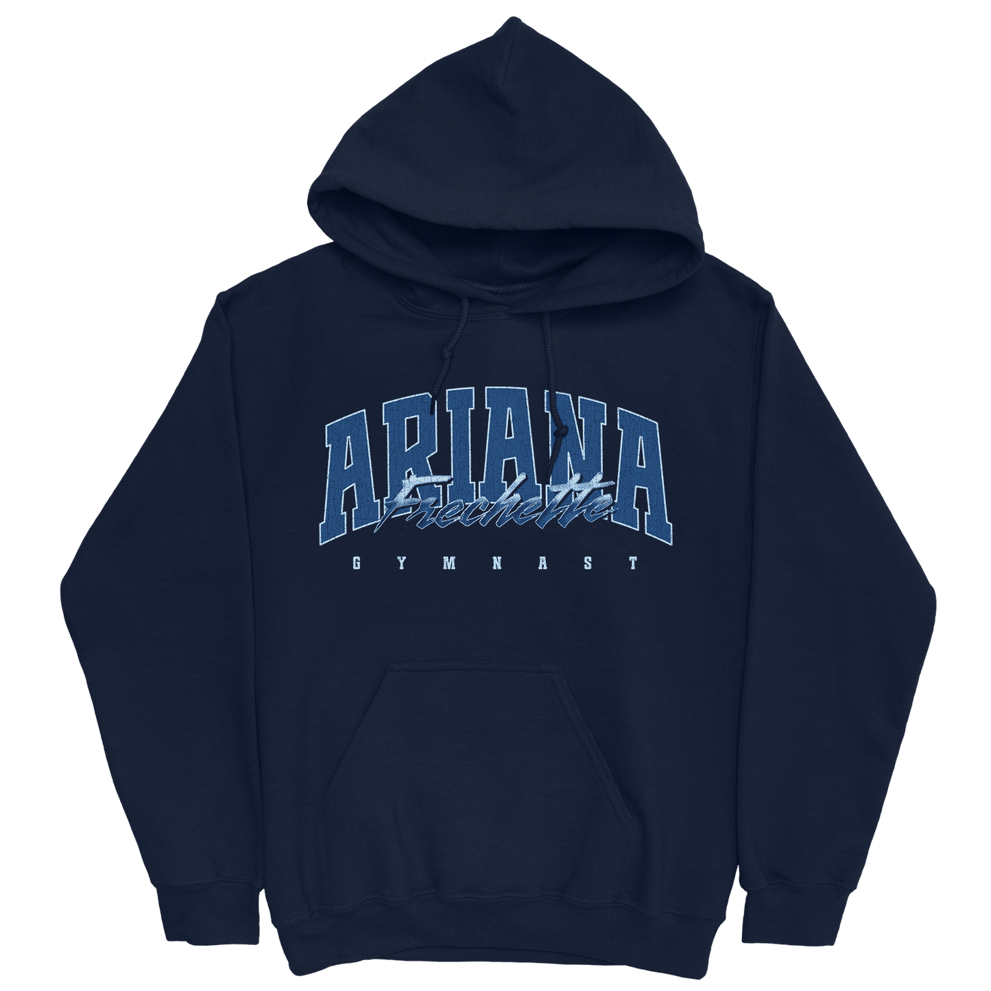 ARIANA FRECHETTE RETRO NAVY HOODIE