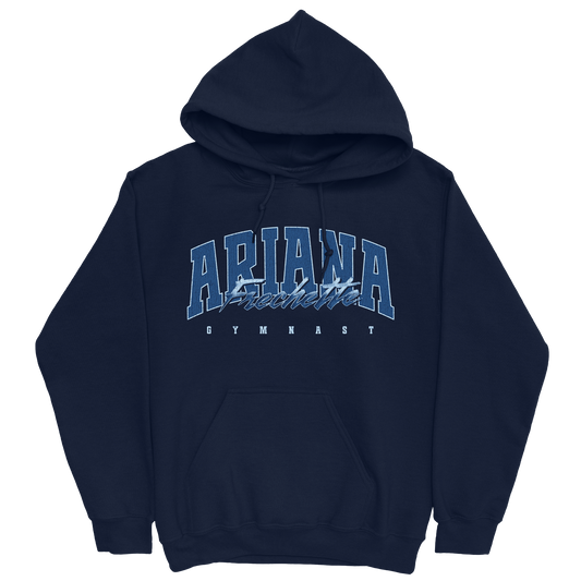 ARIANA FRECHETTE RETRO NAVY HOODIE