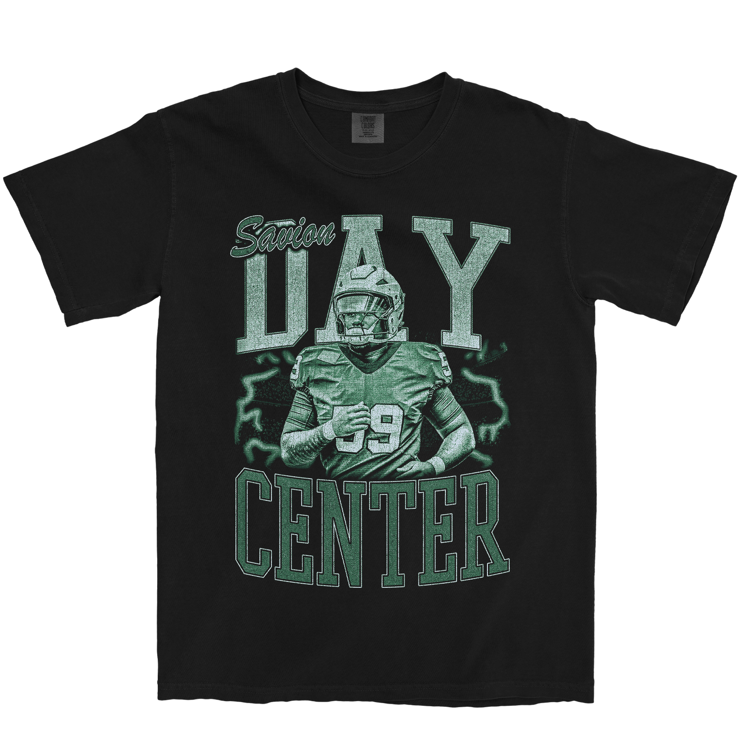 SAVION DAY VINTAGE BLACK TEE