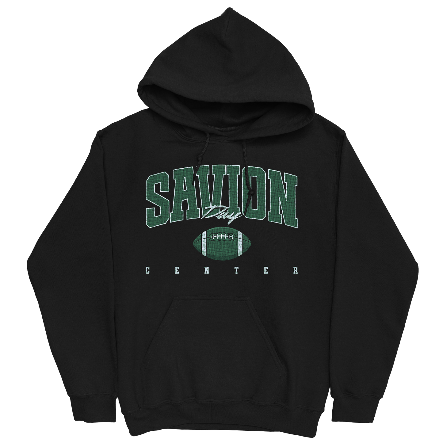 SAVION DAY RETRO BLACK HOODIE