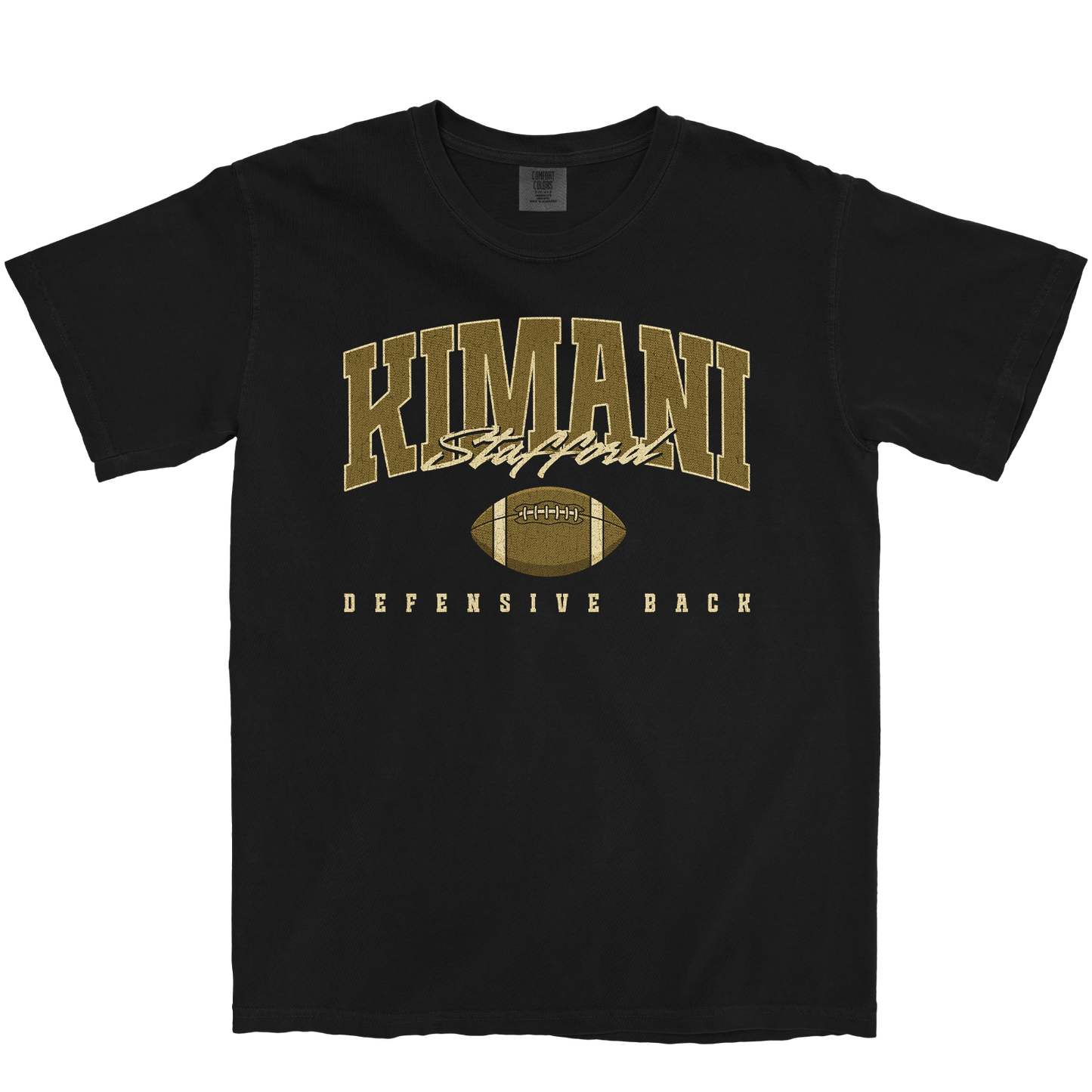 KIMANI STAFFORD RETRO BLACK TEE
