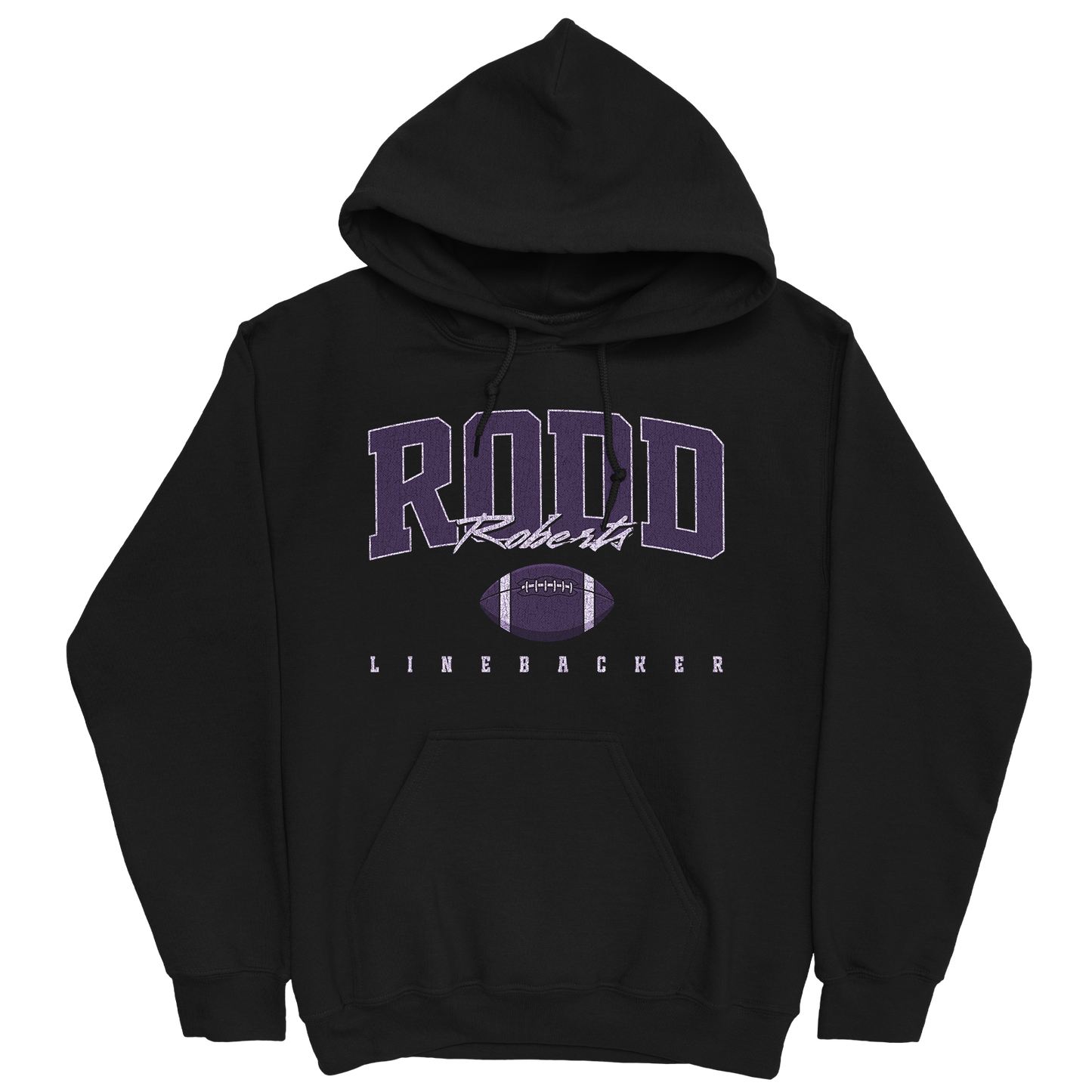 RODD ROBERTS RETRO BLACK HOODIE