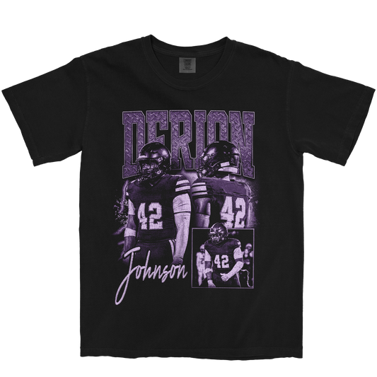 DERION JOHNSON GRAPHIC BLACK TEE