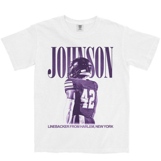 DERION JOHNSON VINTAGE WHITE TEE