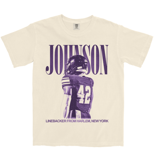 DERION JOHNSON VINTAGE IVORY TEE