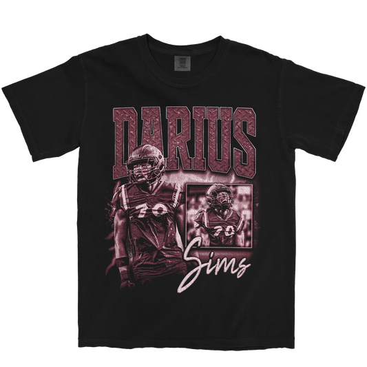 DARIUS SIMS GRAPHIC BLACK TEE