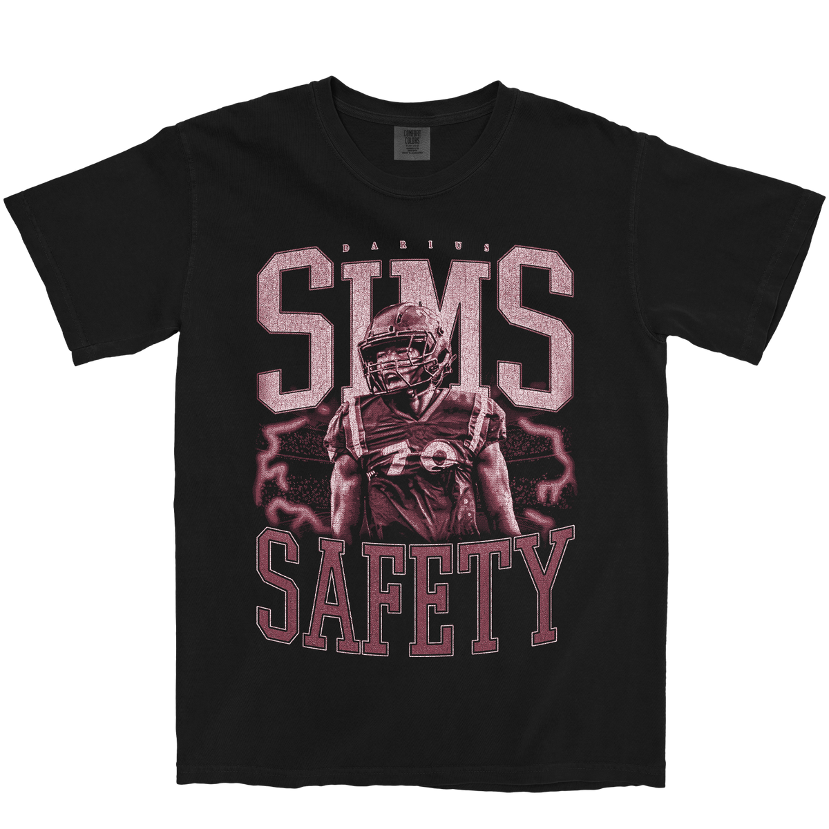 DARIUS SIMS VINTAGE BLACK TEE