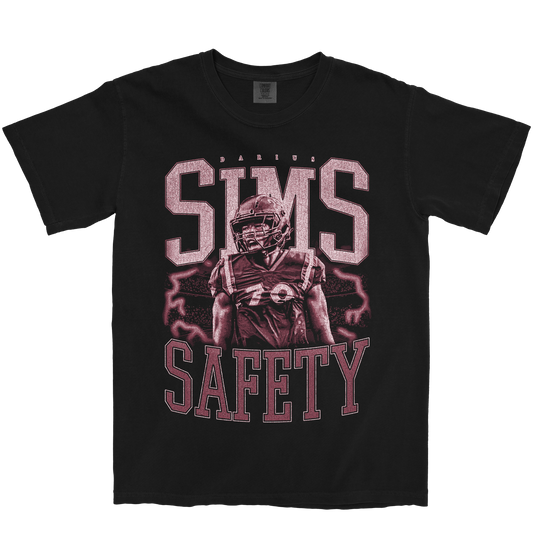 DARIUS SIMS VINTAGE BLACK TEE