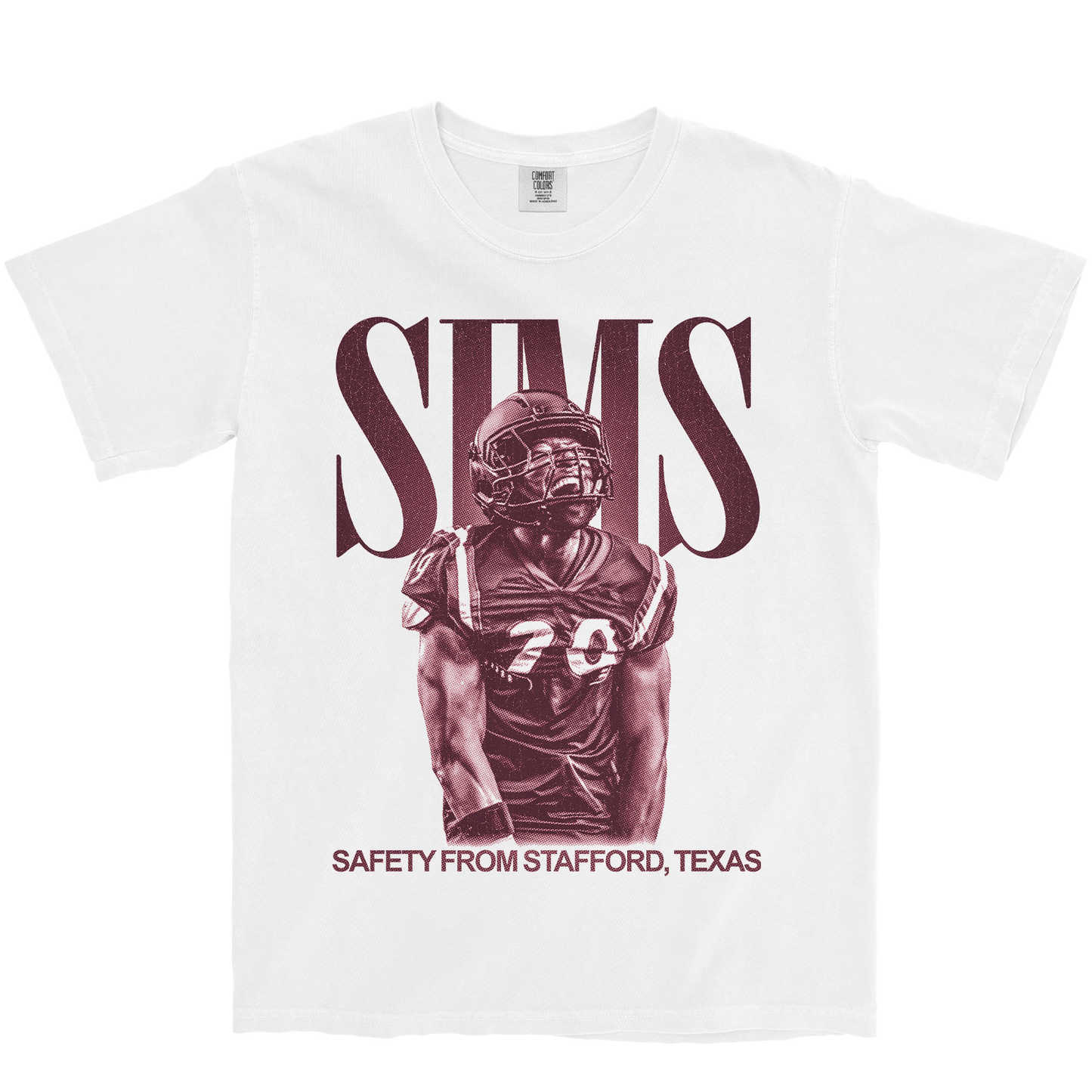 DARIUS SIMS VINTAGE WHITE TEE