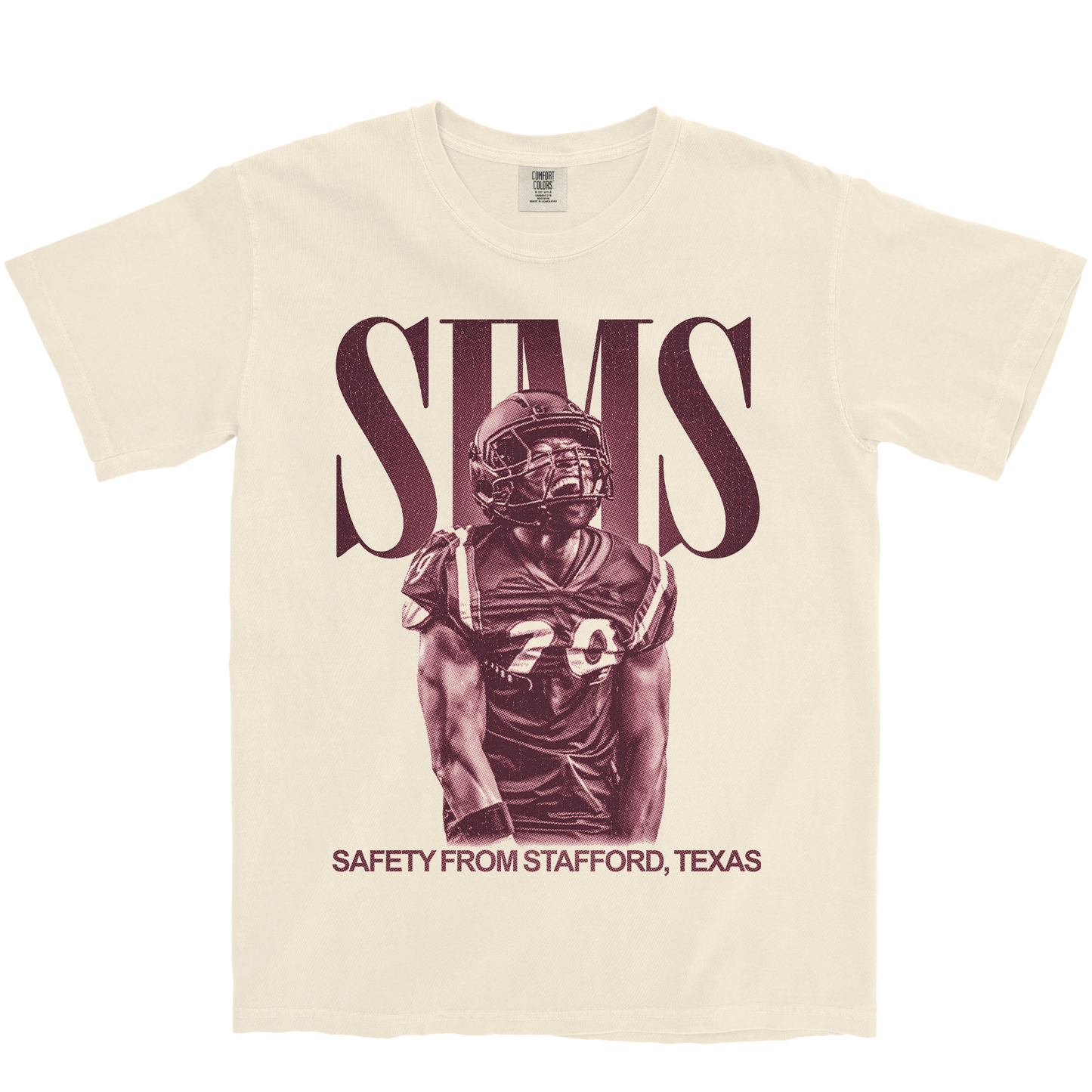 DARIUS SIMS VINTAGE IVORY TEE