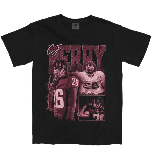 CJ PERRY GRAPHIC BLACK TEE