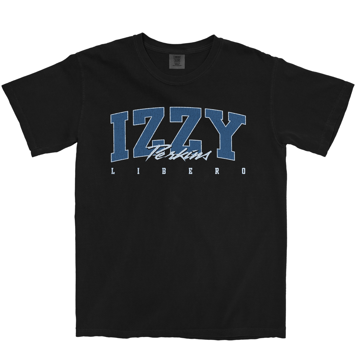IZZY PERKINS RETRO BLACK TEE