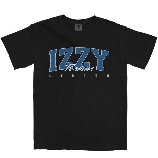 IZZY PERKINS RETRO BLACK TEE