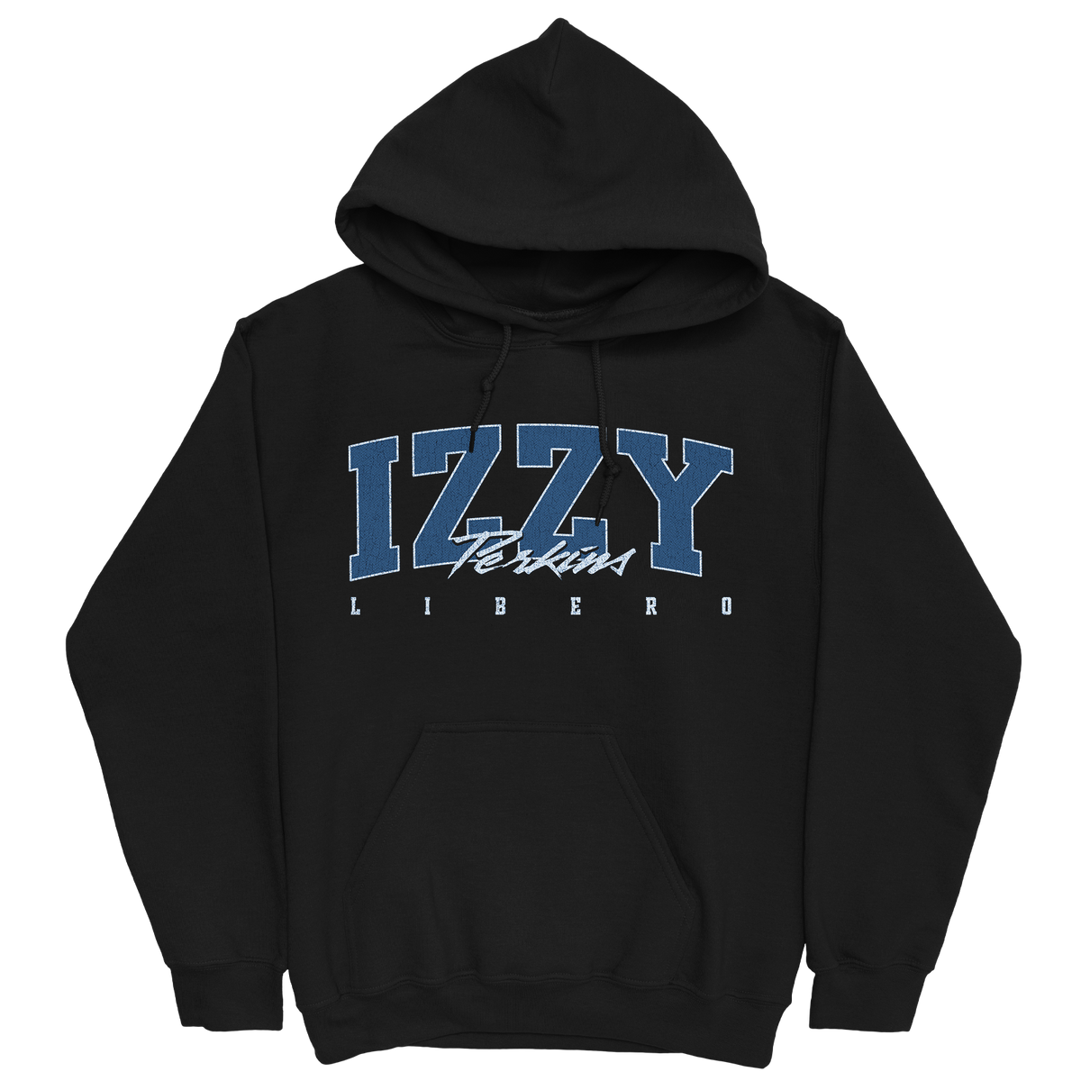 IZZY PERKINS RETRO BLACK HOODIE