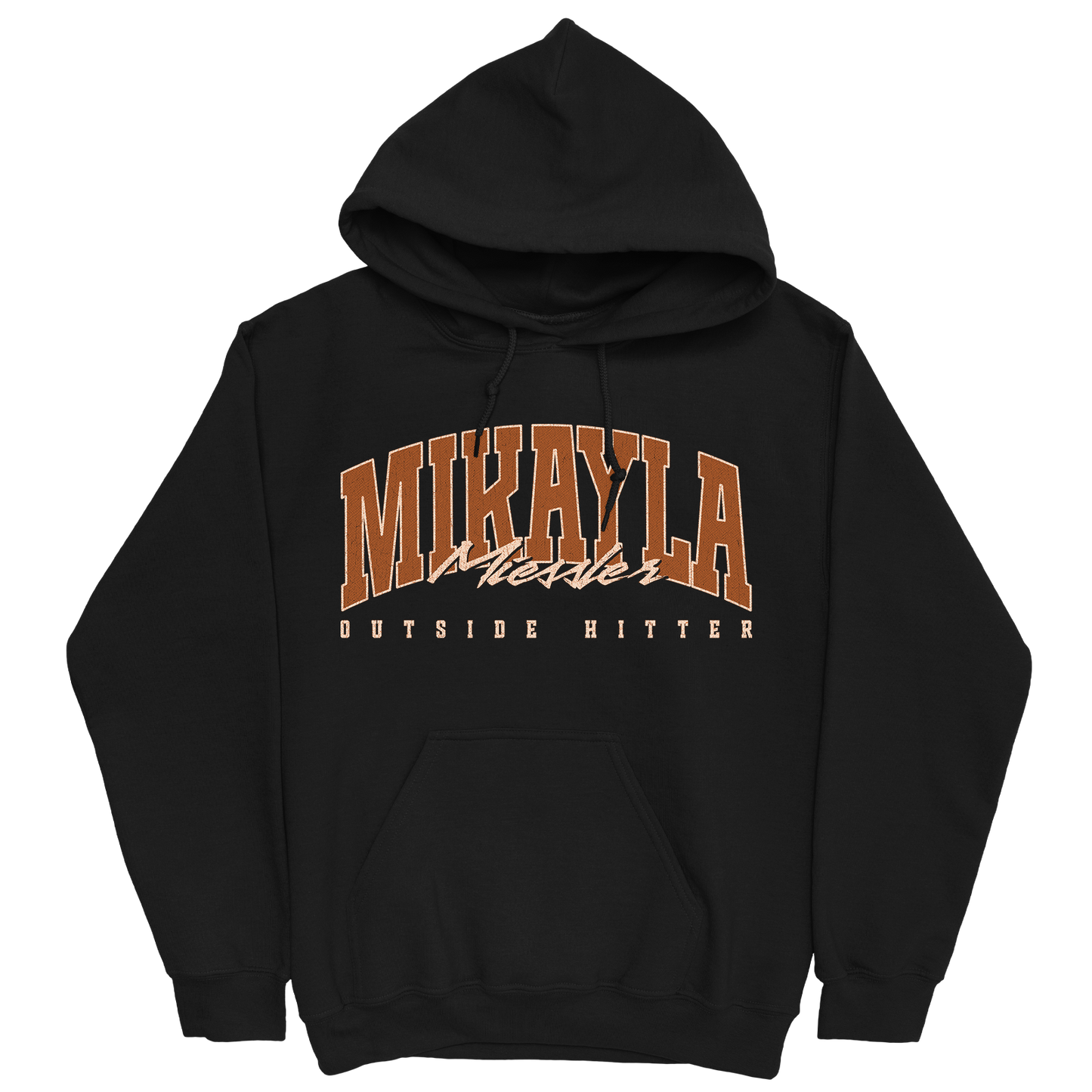 MIKAYLA MIESSLER RETRO BLACK HOODIE