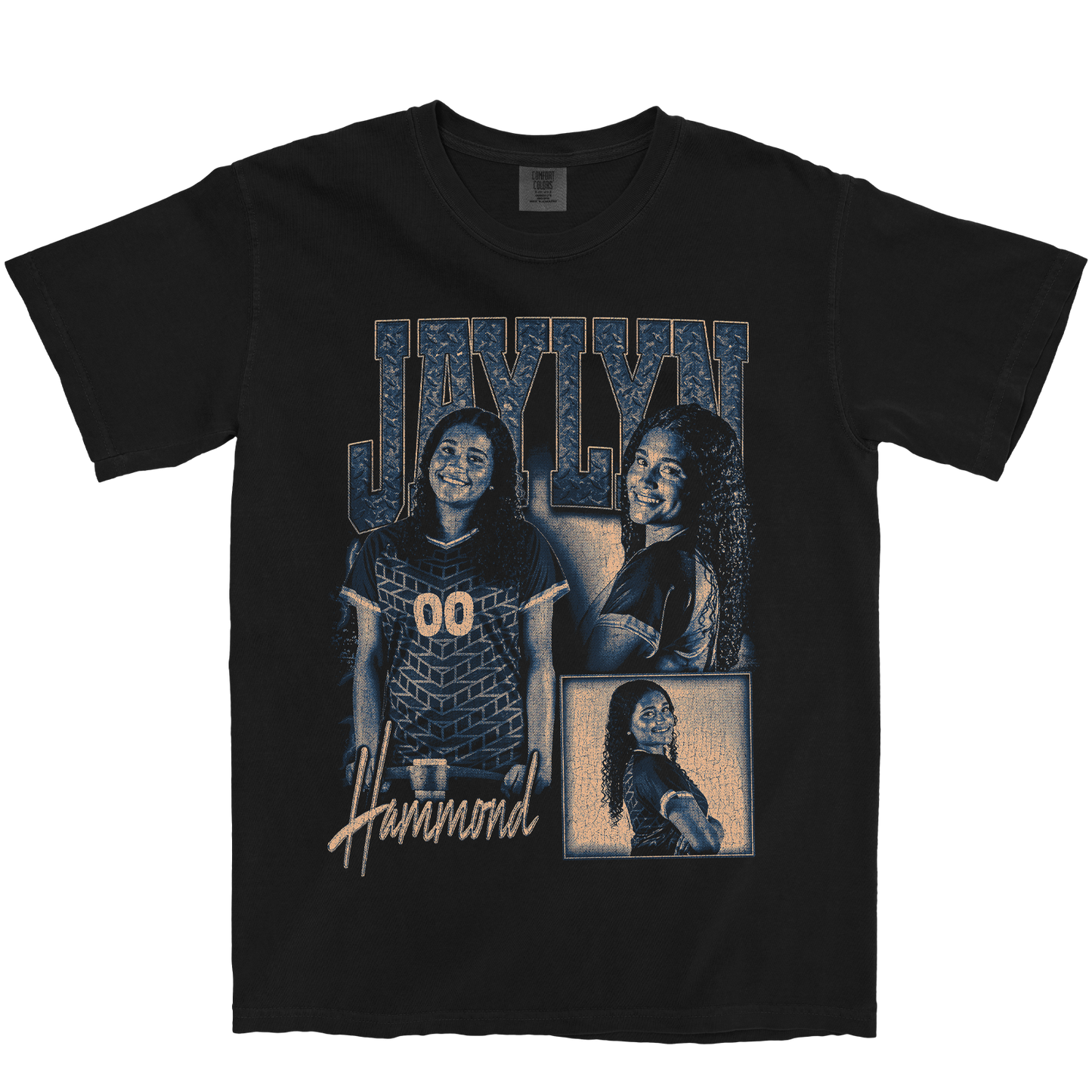 JAYLYN HAMMOND GRAPHIC BLACK TEE