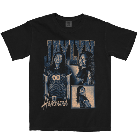 JAYLYN HAMMOND GRAPHIC BLACK TEE