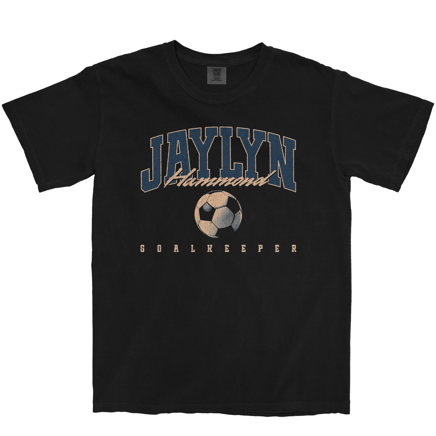 JAYLYN HAMMOND RETRO BLACK TEE