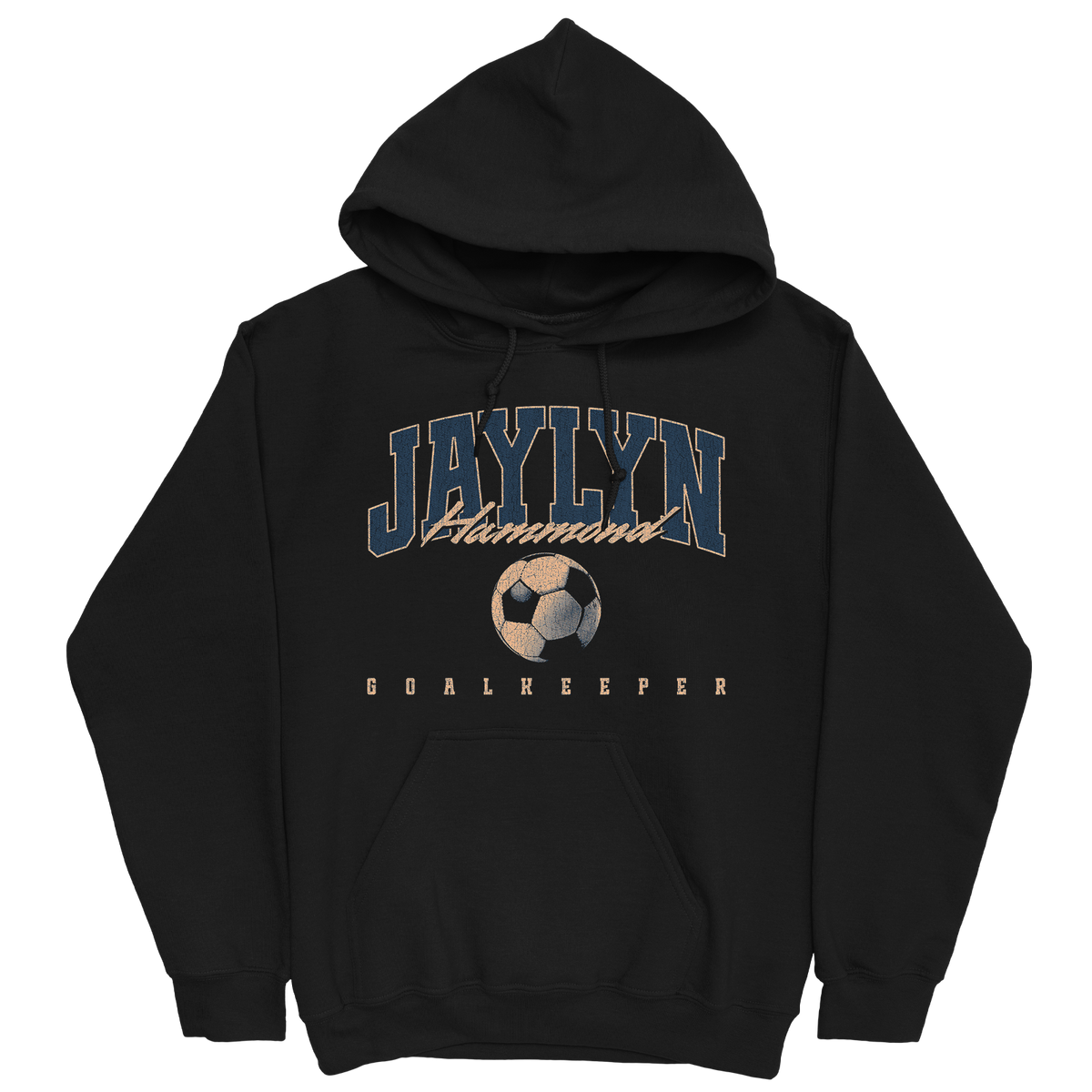 JAYLYN HAMMOND RETRO BLACK HOODIE