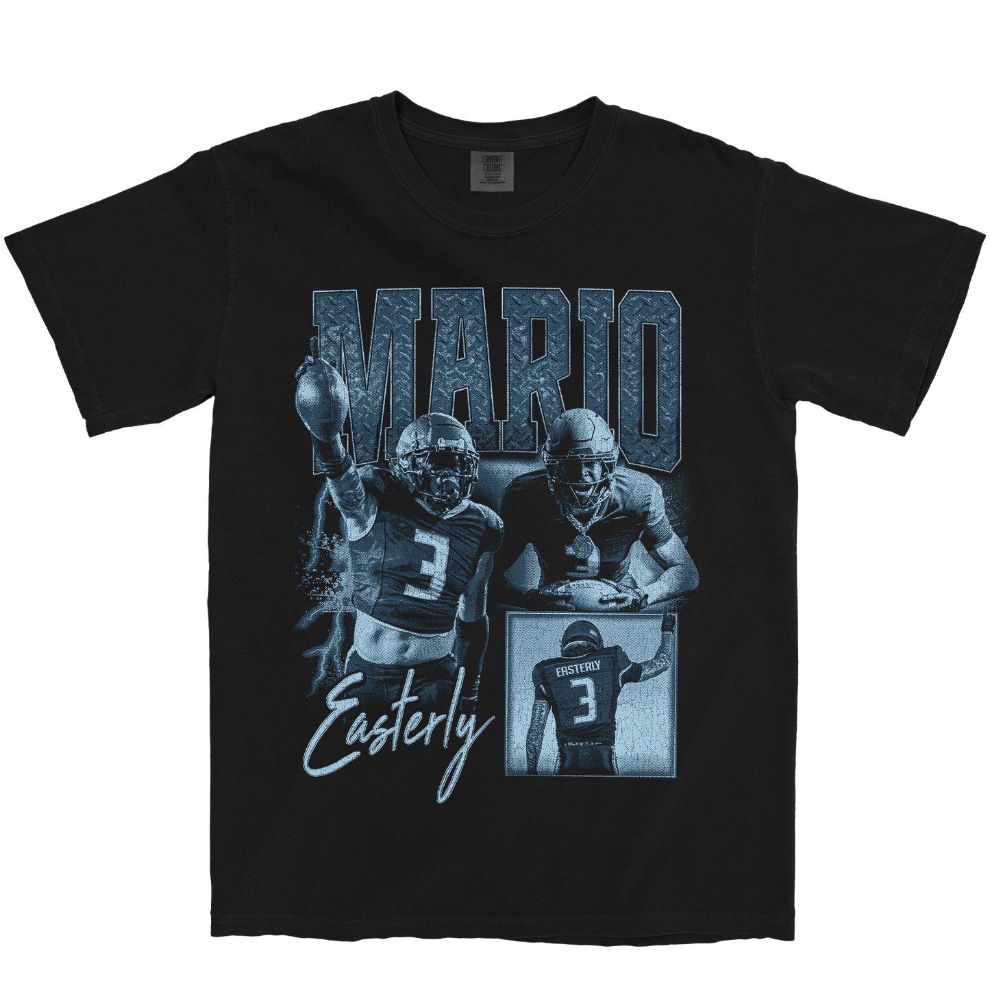 MARIO EASTERLY GRAPHIC BLACK TEE