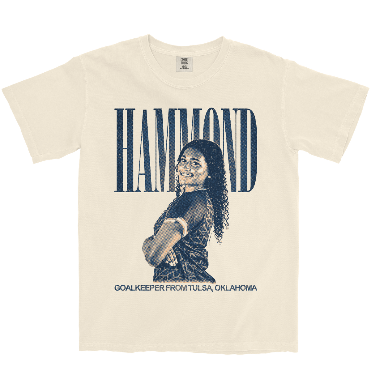 JAYLYN HAMMOND VINTAGE IVORY TEE