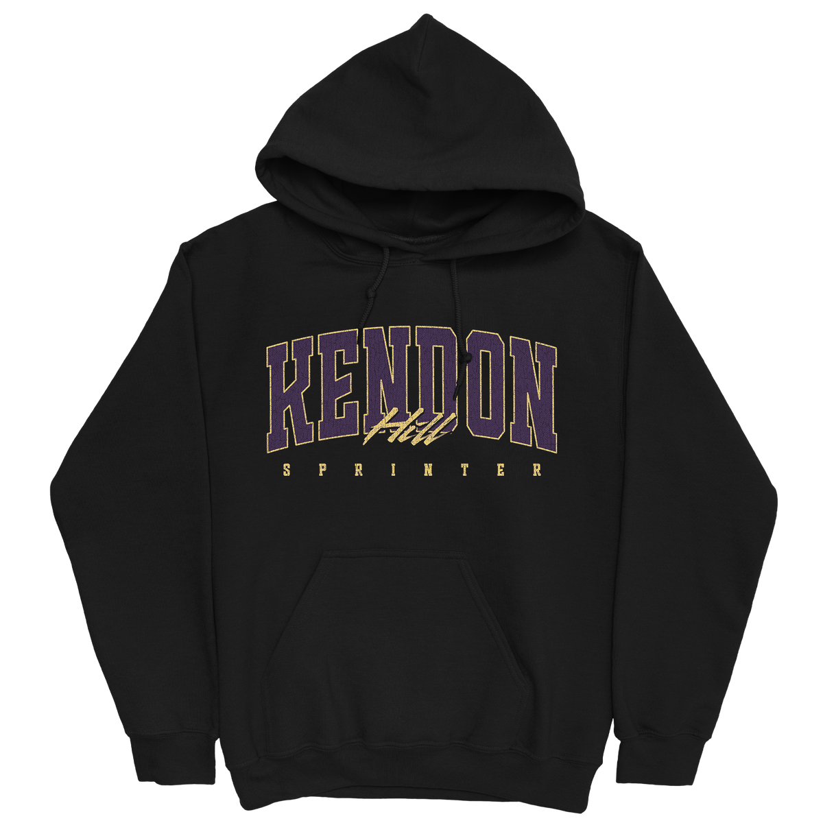 KENDON HILL RETRO BLACK HOODIE