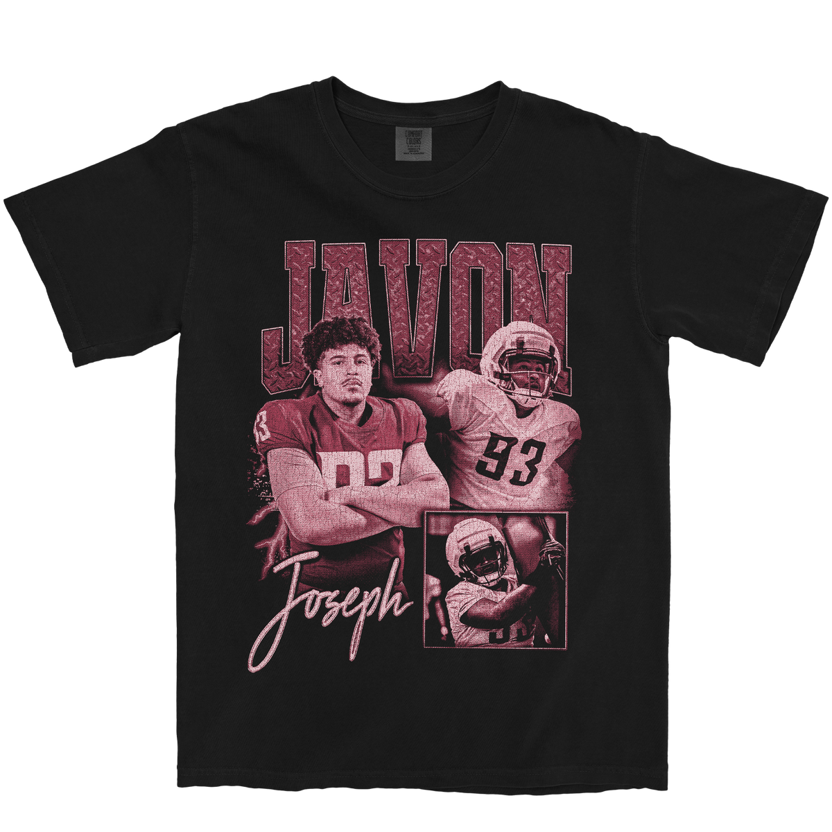 JAVON JOSEPH GRAPHIC BLACK TEE