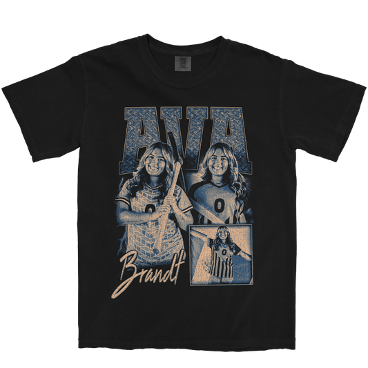 AVA BRANDT GRAPHIC BLACK TEE