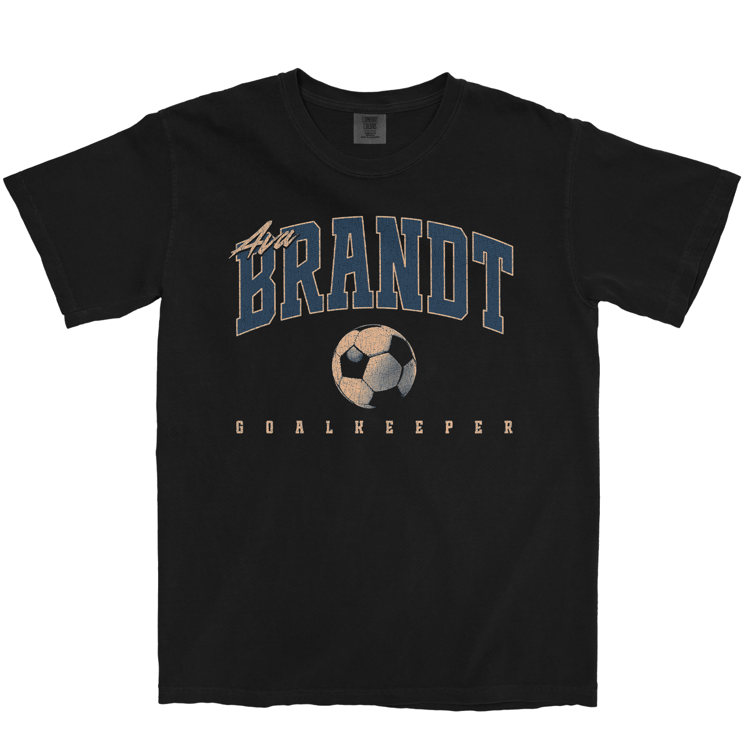 AVA BRANDT RETRO BLACK TEE
