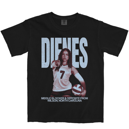 ASHLEY DIENES VINTAGE BLACK TEE
