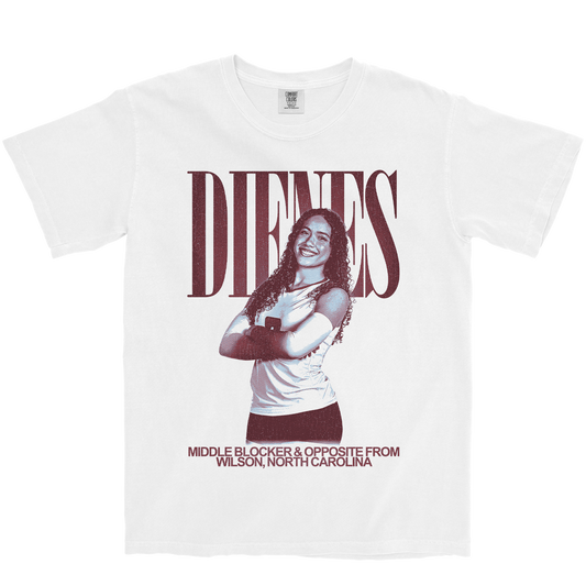 ASHLEY DIENES VINTAGE WHITE TEE