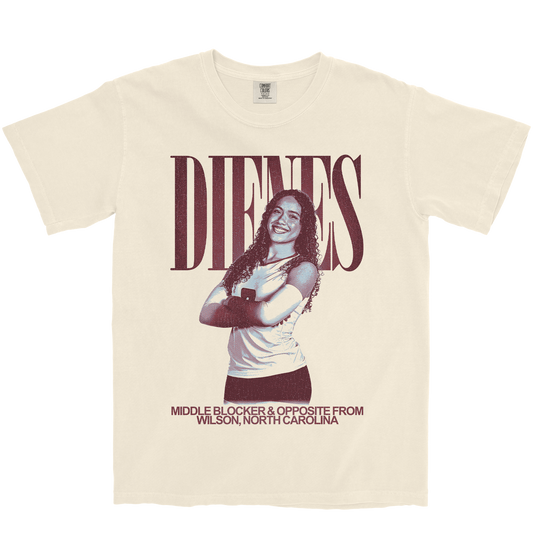 ASHLEY DIENES VINTAGE IVORY TEE