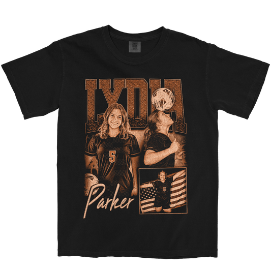 LYDIA PARKER GRAPHIC BLACK TEE