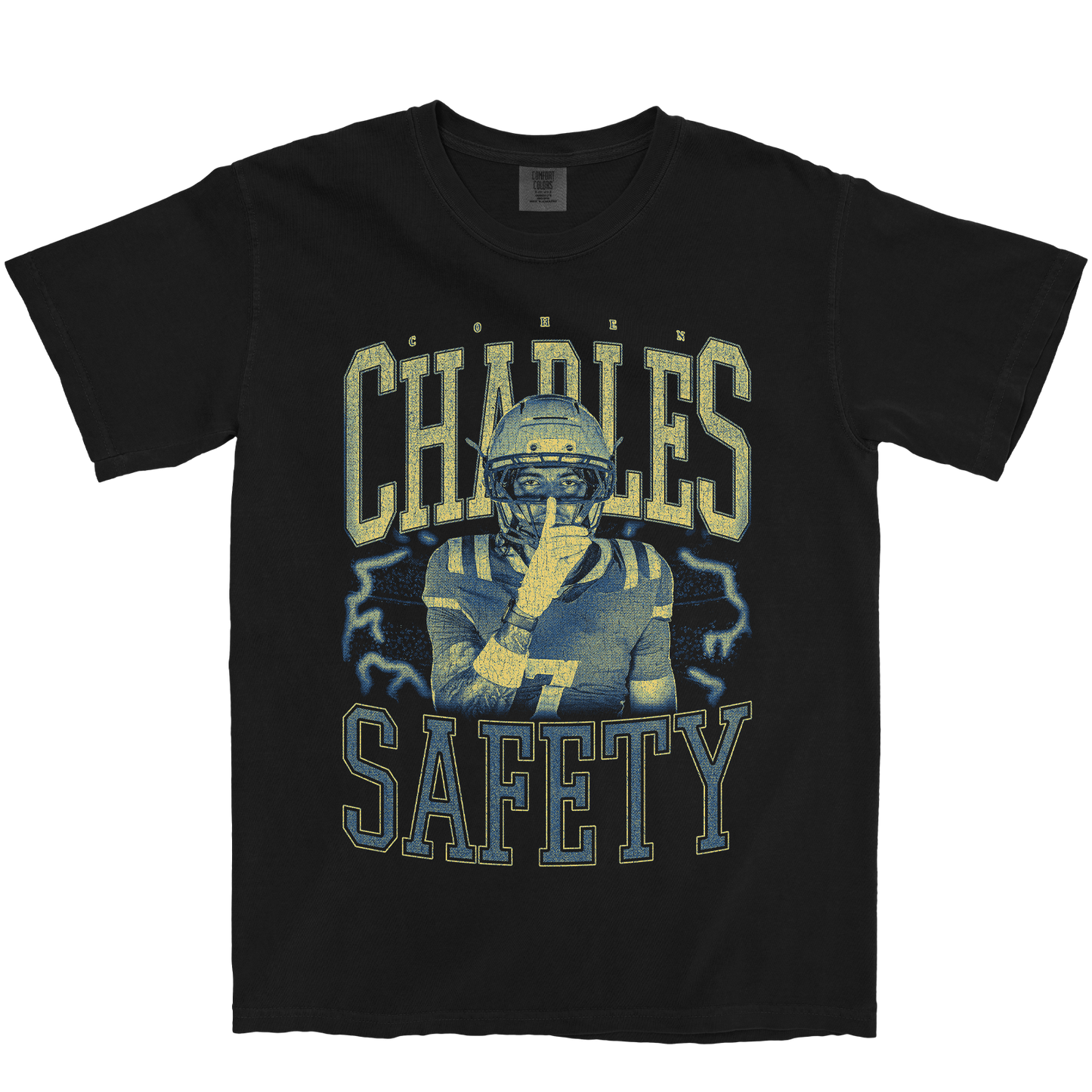 COHEN CHARLES VINTAGE BLACK TEE