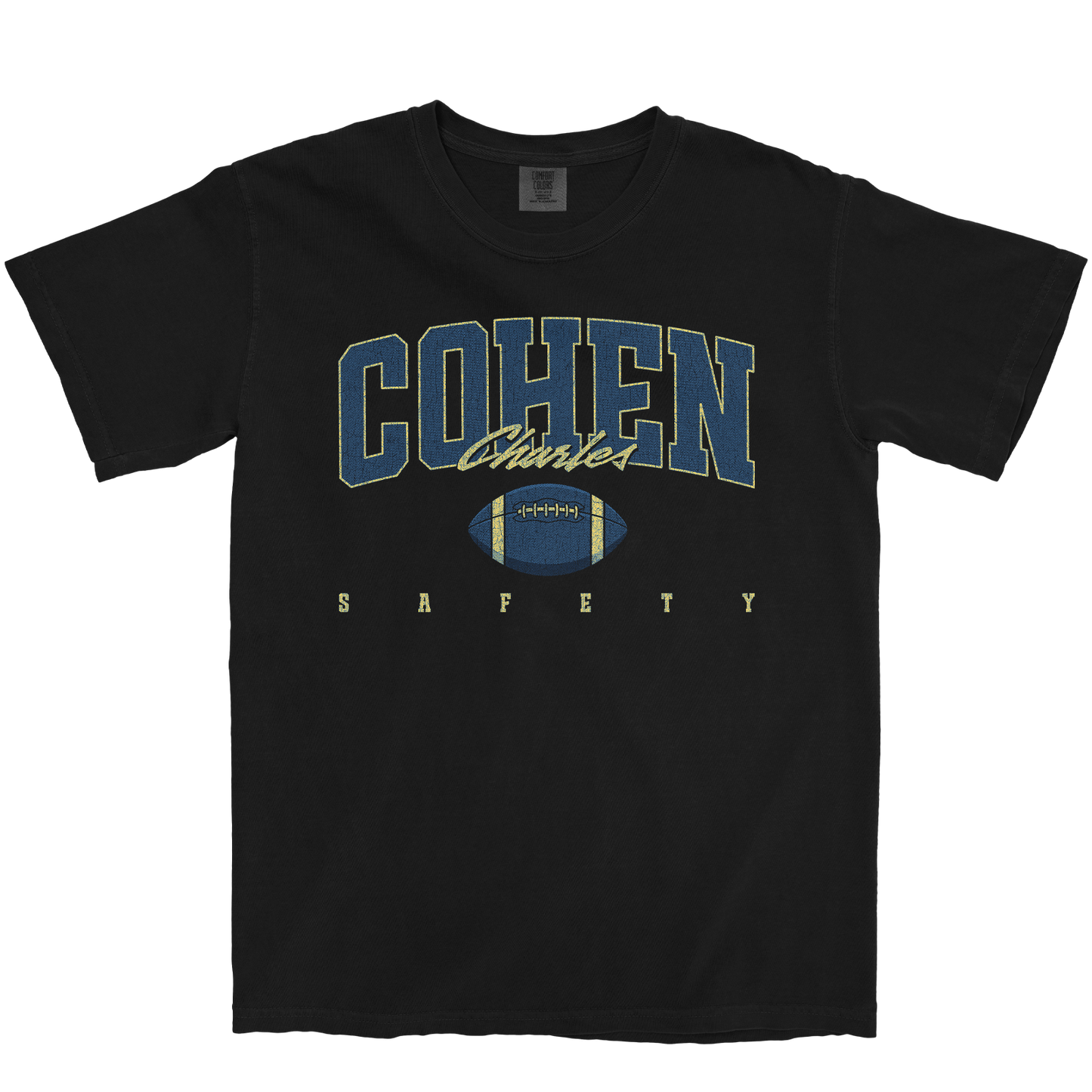 COHEN CHARLES RETRO BLACK TEE
