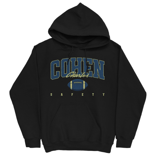 COHEN CHARLES RETRO BLACK HOODIE
