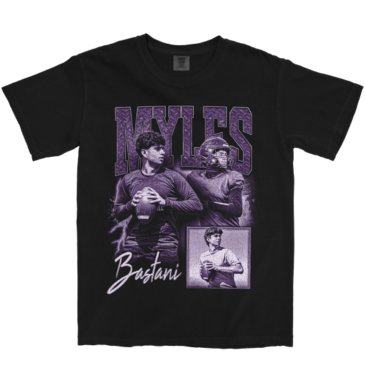 MYLES BASTANI GRAPHIC BLACK TEE