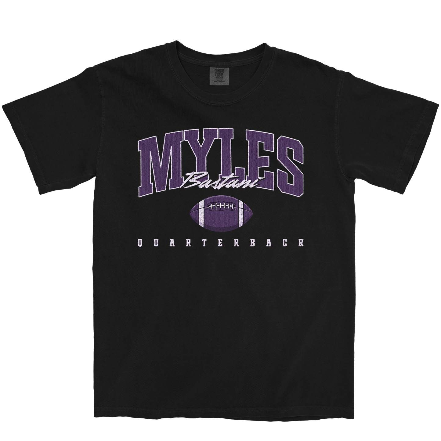 MYLES BASTANI RETRO BLACK TEE