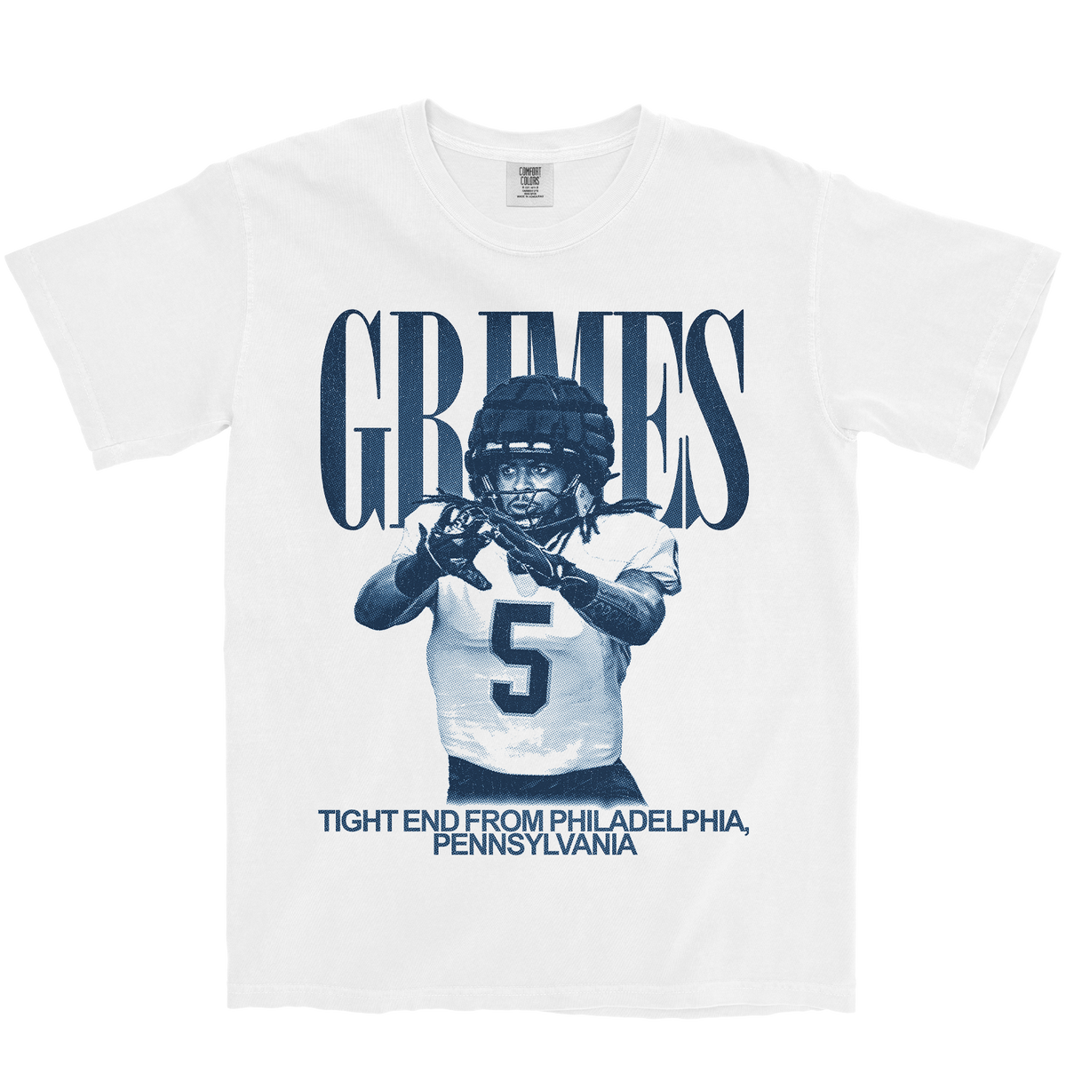 ISAIAH GRIMES VINTAGE WHITE TEE