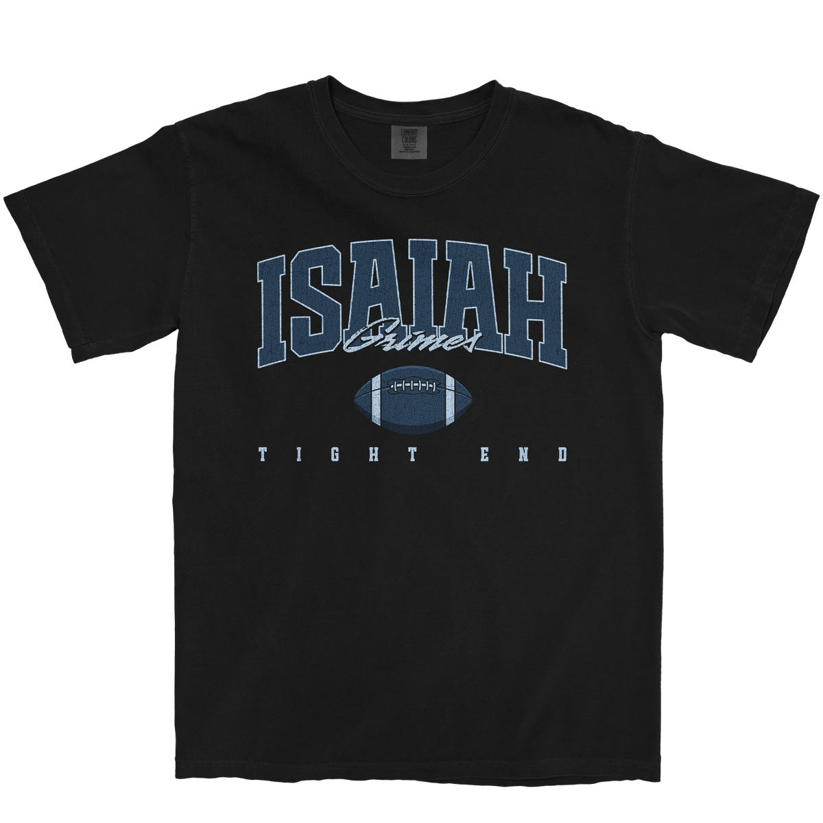 ISAIAH GRIMES RETRO BLACK TEE