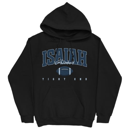 ISAIAH GRIMES RETRO BLACK HOODIE