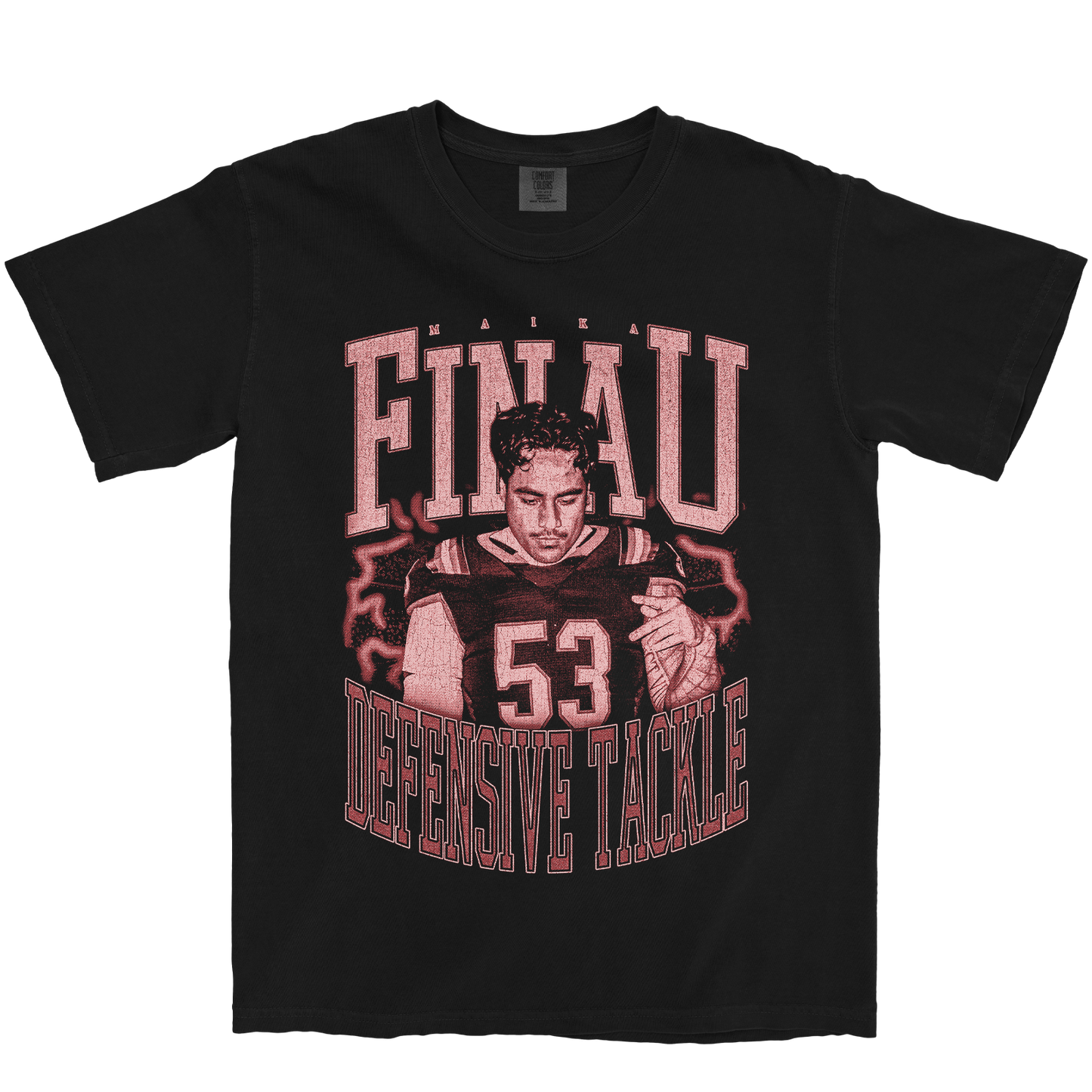 MAIKA FINAU VINTAGE BLACK TEE
