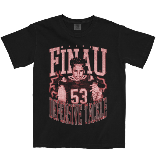 MAIKA FINAU VINTAGE BLACK TEE