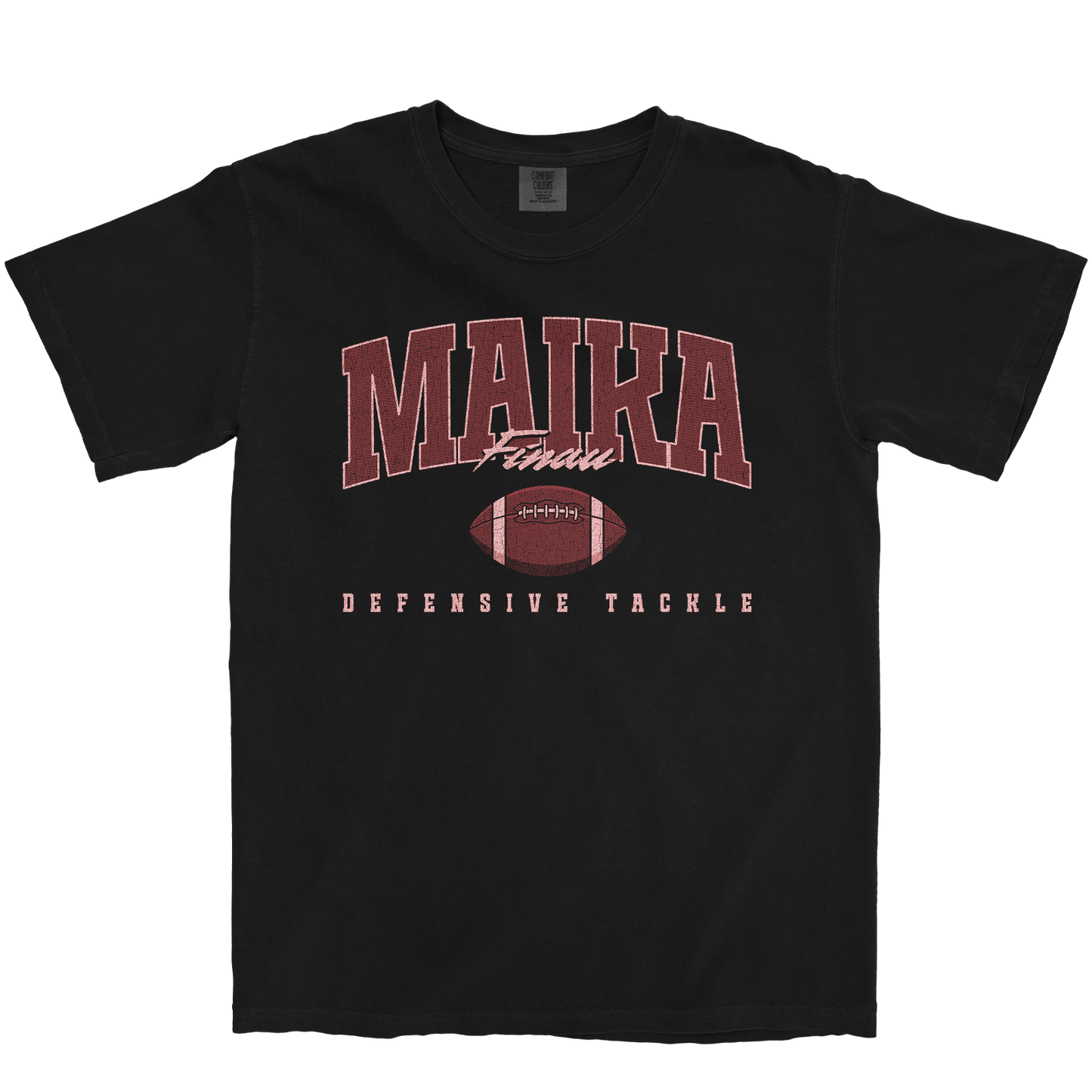 MAIKA FINAU RETRO BLACK TEE