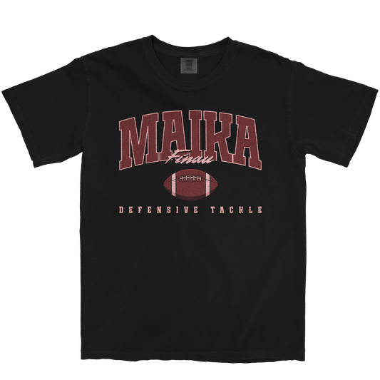 MAIKA FINAU RETRO BLACK TEE