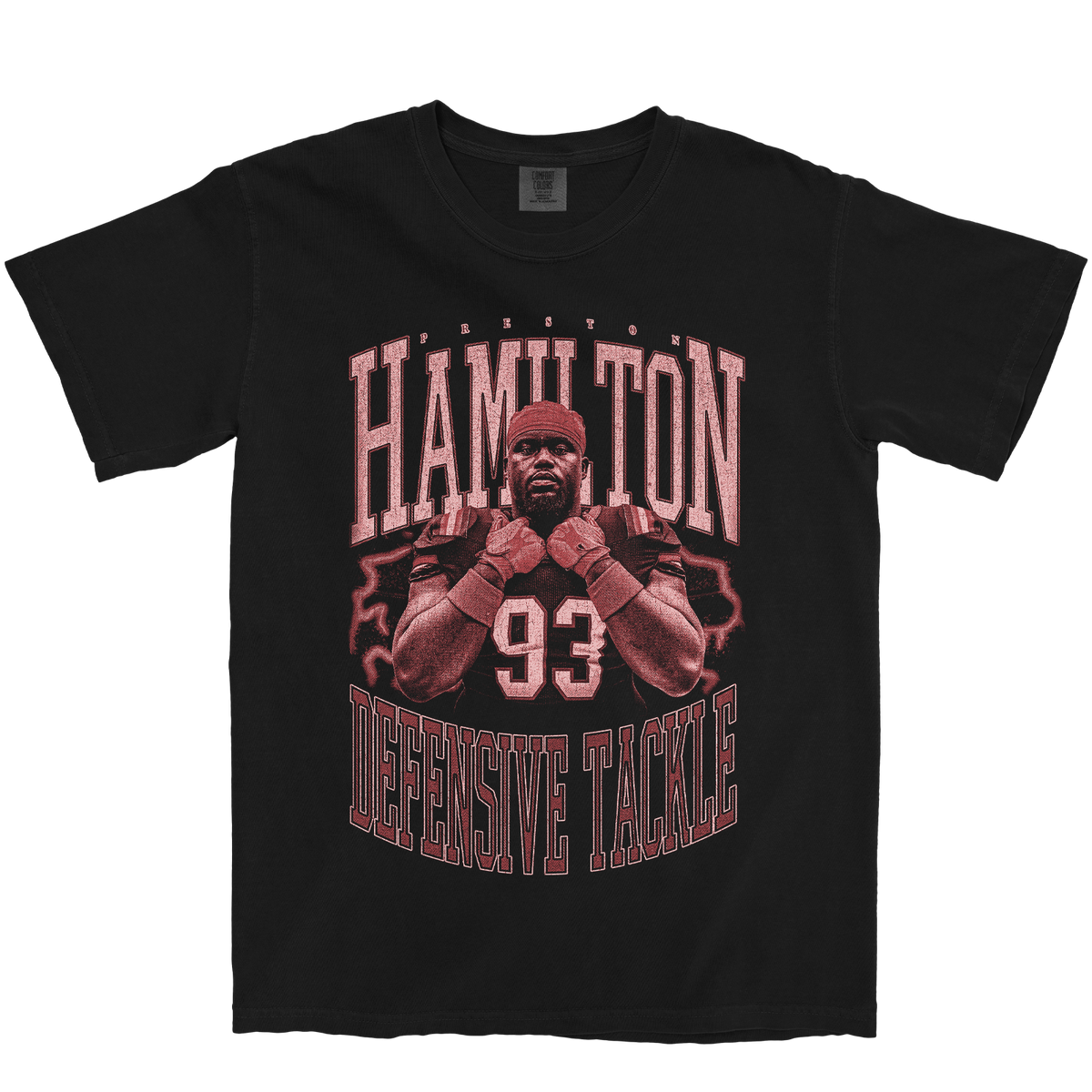 PRESTON HAMILTON VINTAGE BLACK TEE