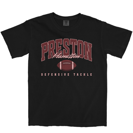 PRESTON HAMILTON RETRO BLACK TEE