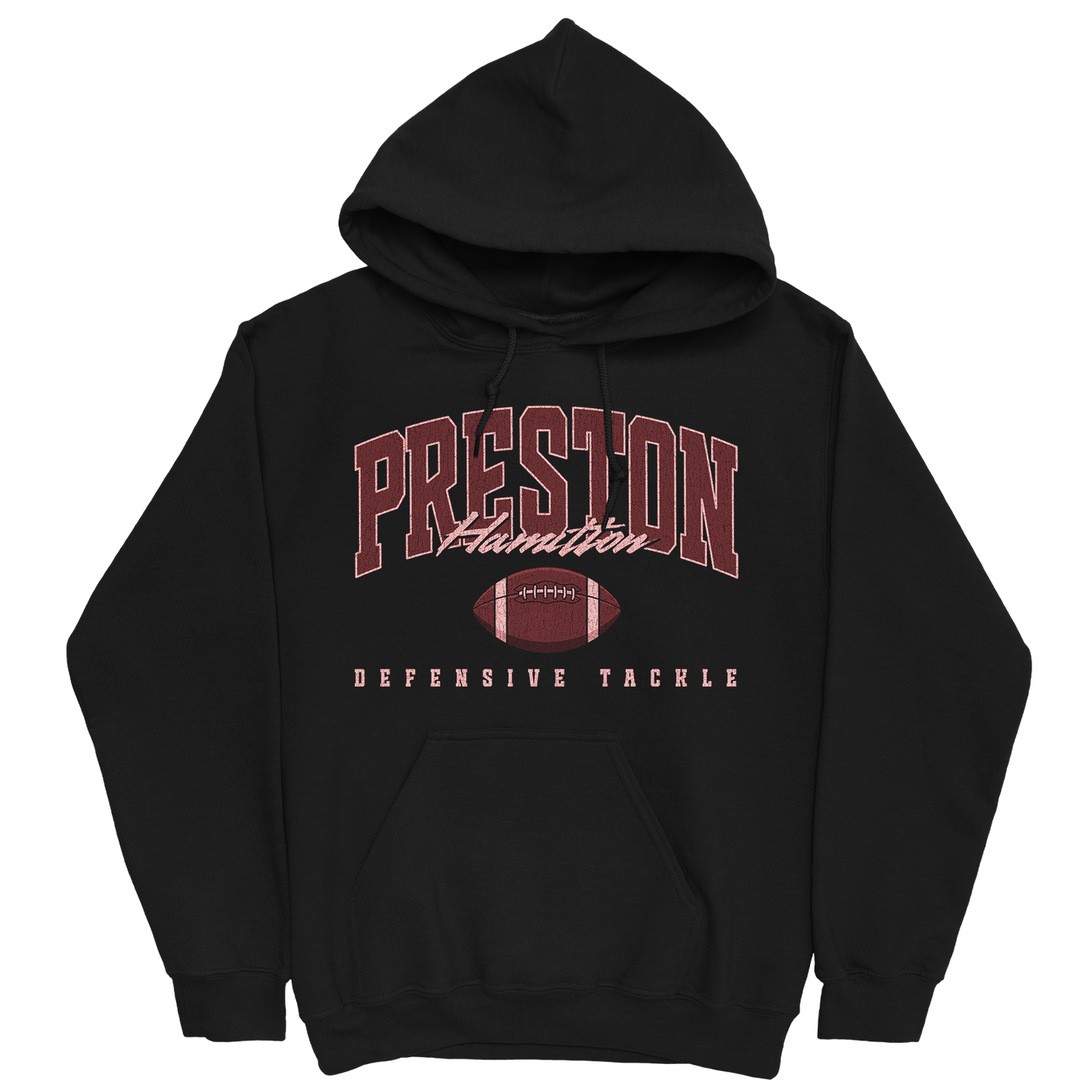 PRESTON HAMILTON RETRO BLACK HOODIE